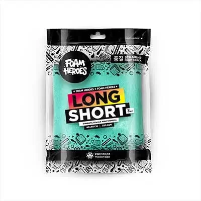 Универсальная разносторонняя микрофибра 40х40 3шт Foam Heroes Long Short фото