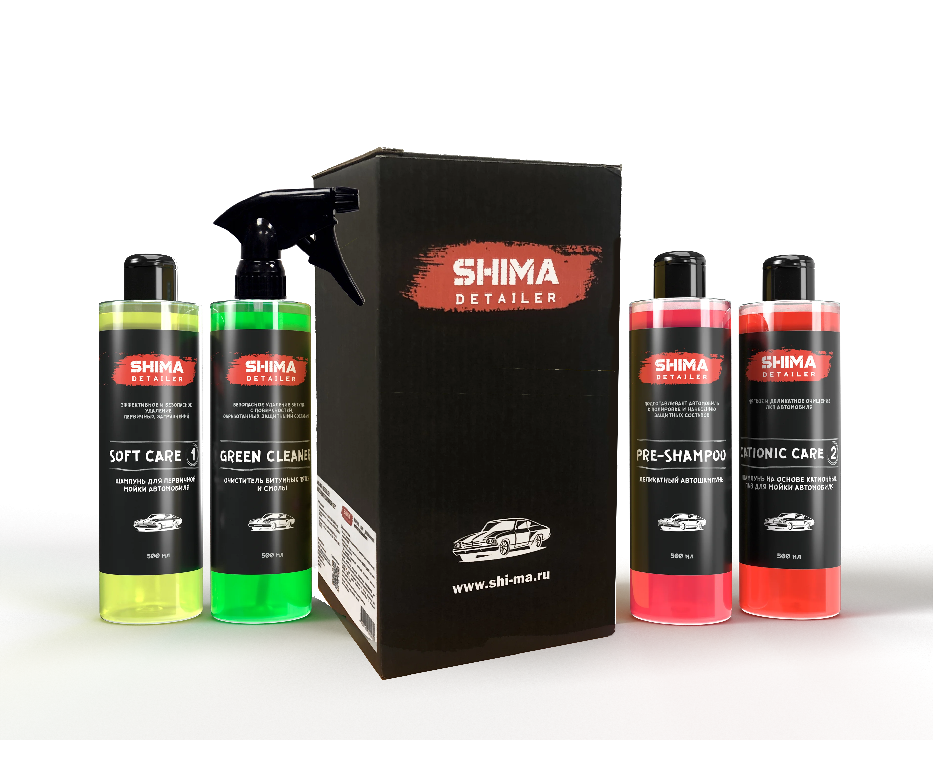 Каталог товаров Все Для Автомоек-SHIMA DETAILER DELICATE CARWASH SET набор для деликатной мойки SHIMA DETAILER DELICATE CARWASH SET набор для деликатной мойки