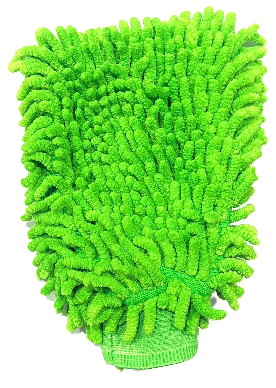 Варежка из микрофибры двухсторонняя Wash Mitt Microfiber Green фото