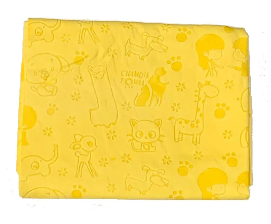 Замша PVA  64 на 43 см желтая фото