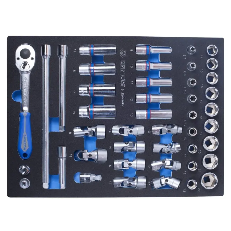 Набор торцевых головок 3/8 с принадлежностями 44пр 9-3544MRV фото