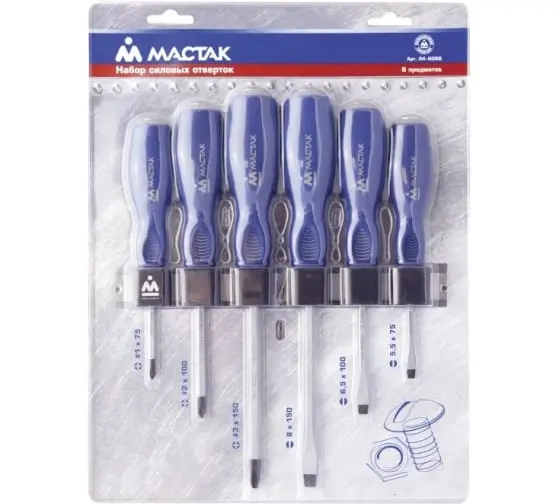 Набор силовых отверток с держателем 6 предметов фото