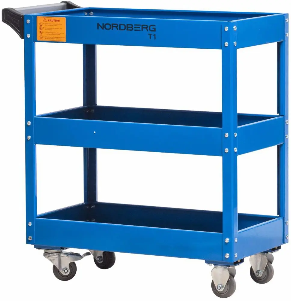 Nordberg T1 Тележка инструментальная открытая 3 полки фото