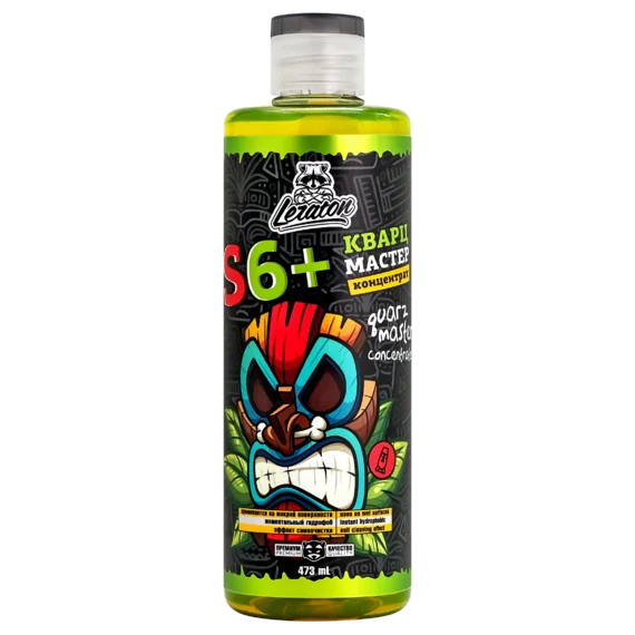 Кварцевый состав для быстрого блеска и гидрофоба концентрат LERATON S6+