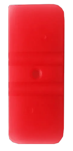 Мини ракель красный жесткий Uzlex 30x75мм  фото