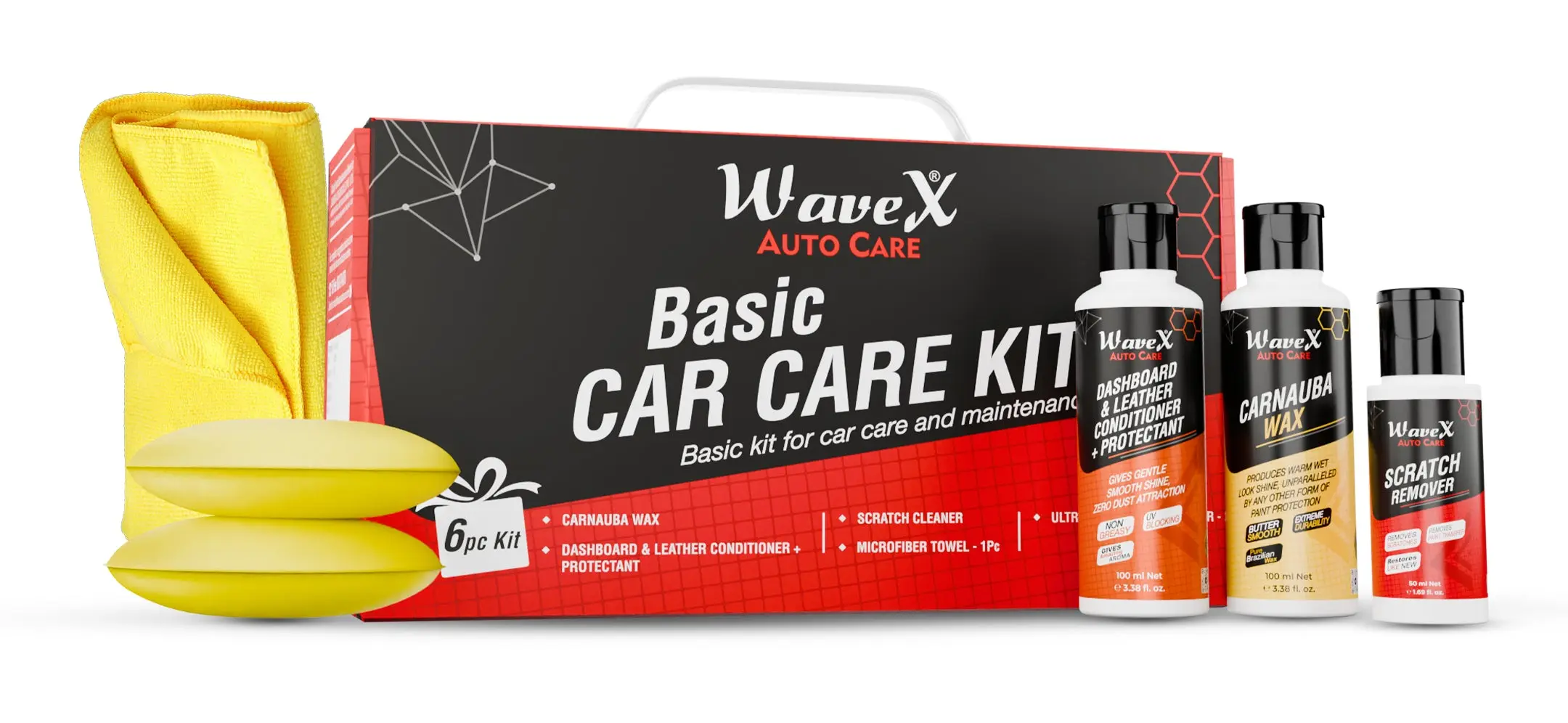Каталог товаров Все Для Автомоек-Набор из 6 предметов Wavex Basic Car Care Kit CCK30 Набор из 6 предметов Wavex Basic Car Care Kit CCK30