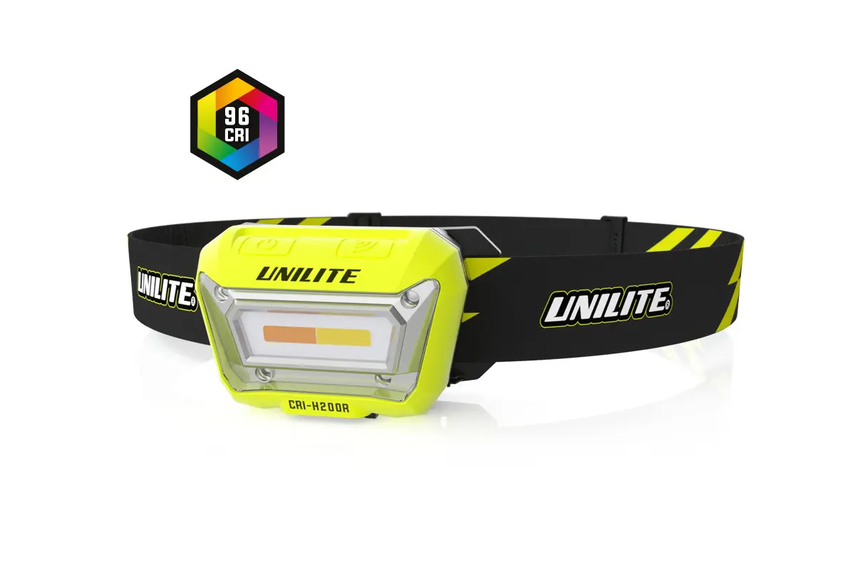 CRI-H200R Налобный сенсорный фонарь 3 цвета UNILITE фото
