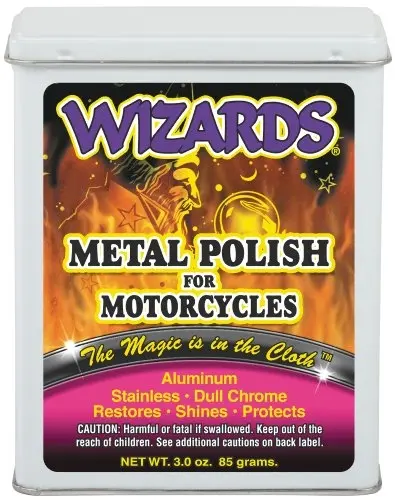 Metal Polish for motorcycles Полировальная вата для мотоциклов WIZARDS фото