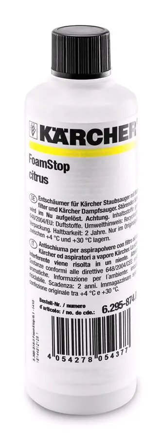 Пеногаситель Karcher RM FoamStop Citrus (125мл) 6.295-874 фото