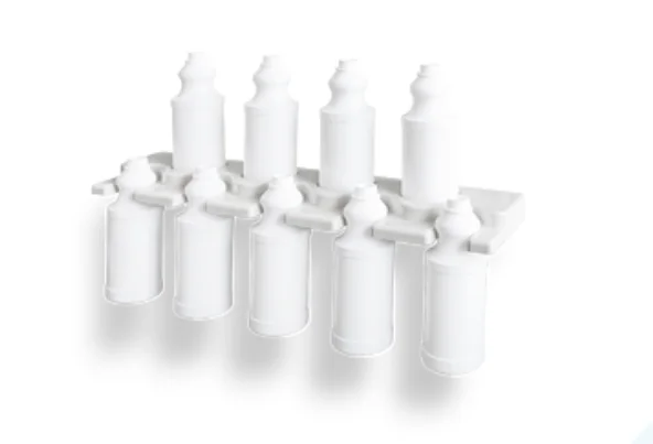 Комплект: держатель настенный для бутылок 1 шт, бутылка белая 10 шт. AU-L505 AU-L505 фото