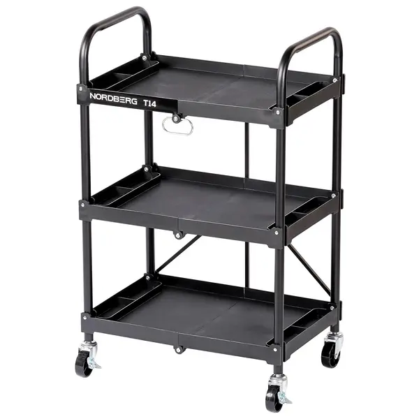 Тележка с пластиковыми полками складная Nordberg T14 фото