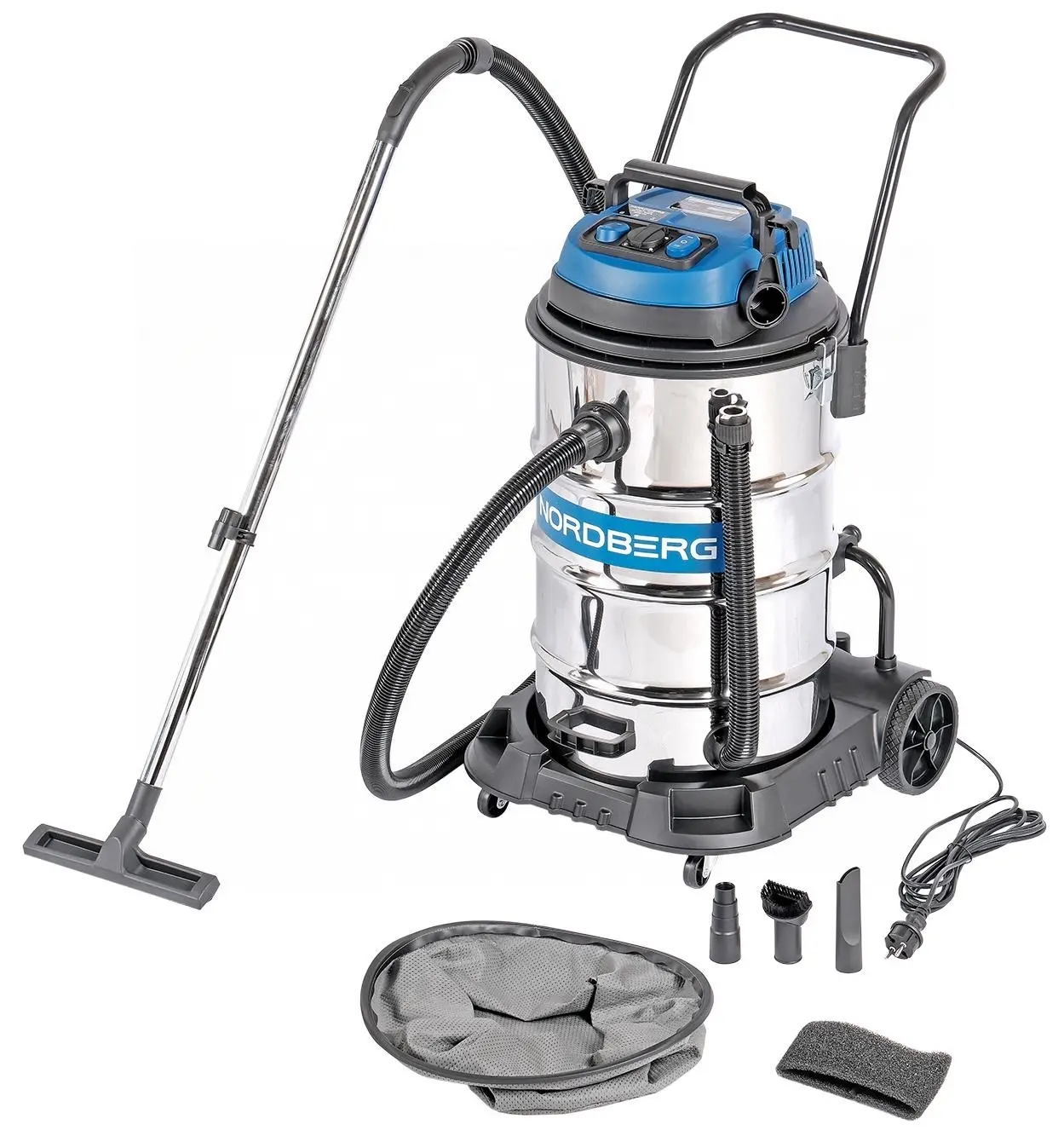 Пылесос двухтурбинный 80л 2400Вт Nordberg NV82 фото