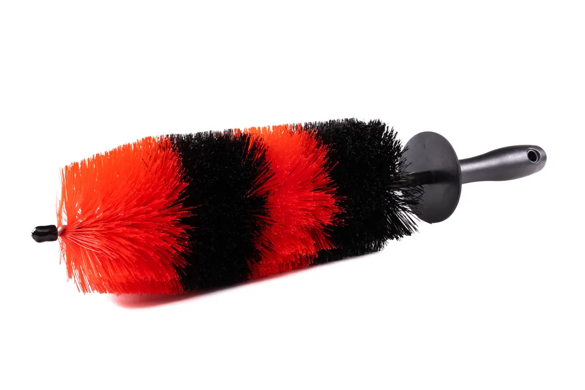 Щетка для чистки колес красно-черная Wheel brush big size N42 фото