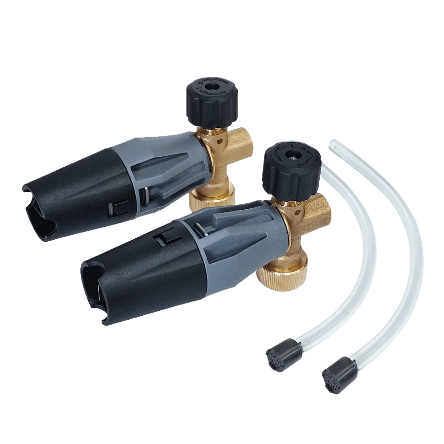 Пенокомплект инжектор без бутылки для АВД серый Au-4101 фото