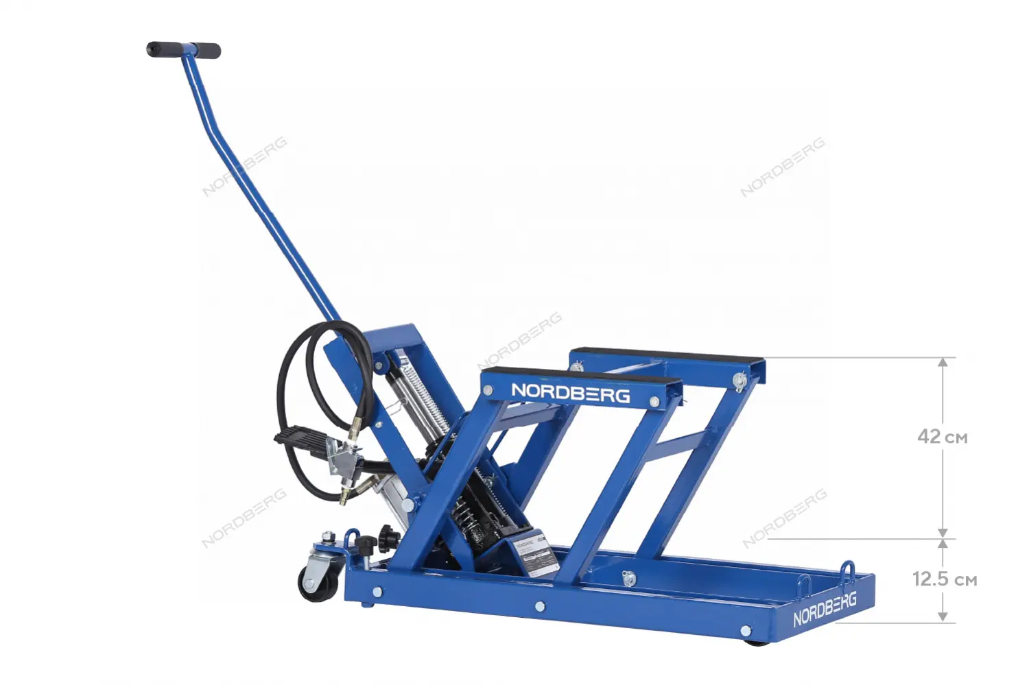 Мотодомкрат подкатной 680кг Nordberg N32008 фото