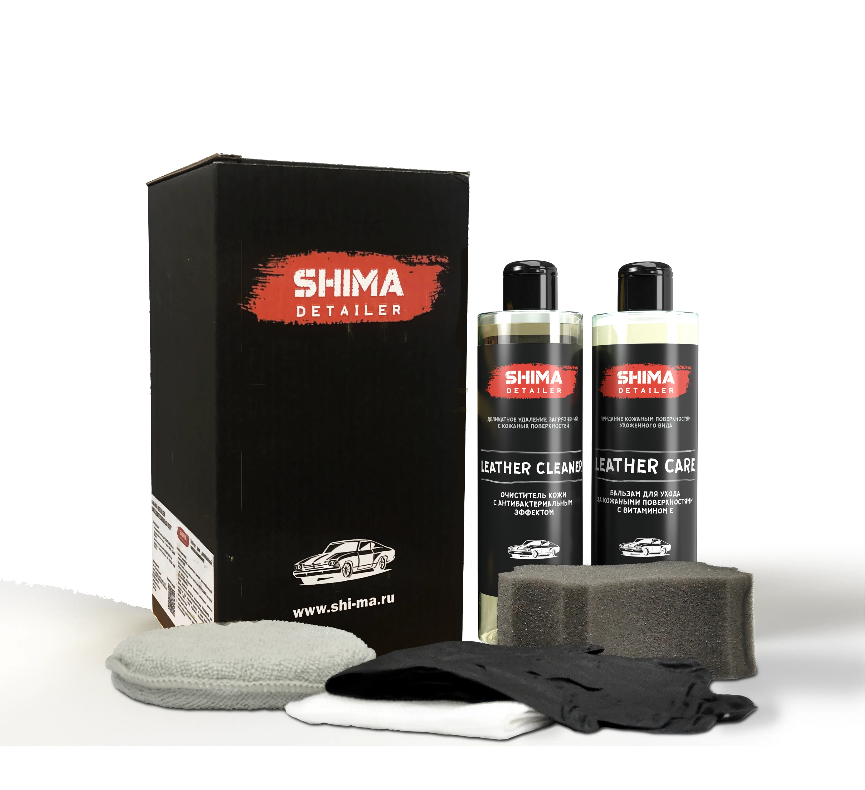 SHIMA DETAILER BASIC LEATHER CARE SET набор для ухода за кожей