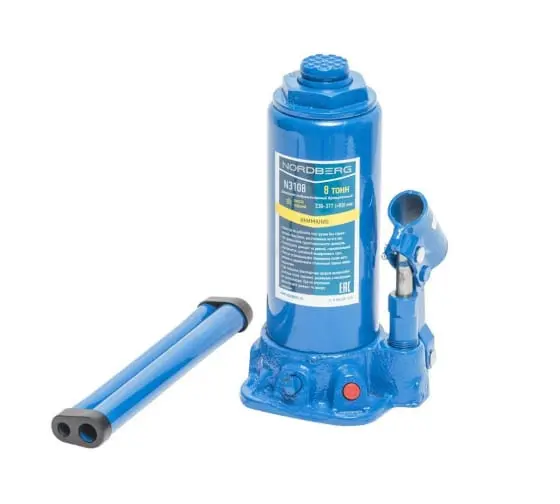 Домкрат бутылочный 8т Nordberg N3108 фото