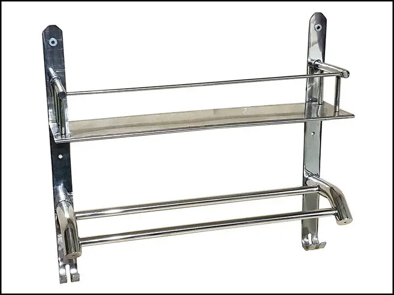 Полка нержавеющая сталь 700*140*600 фото