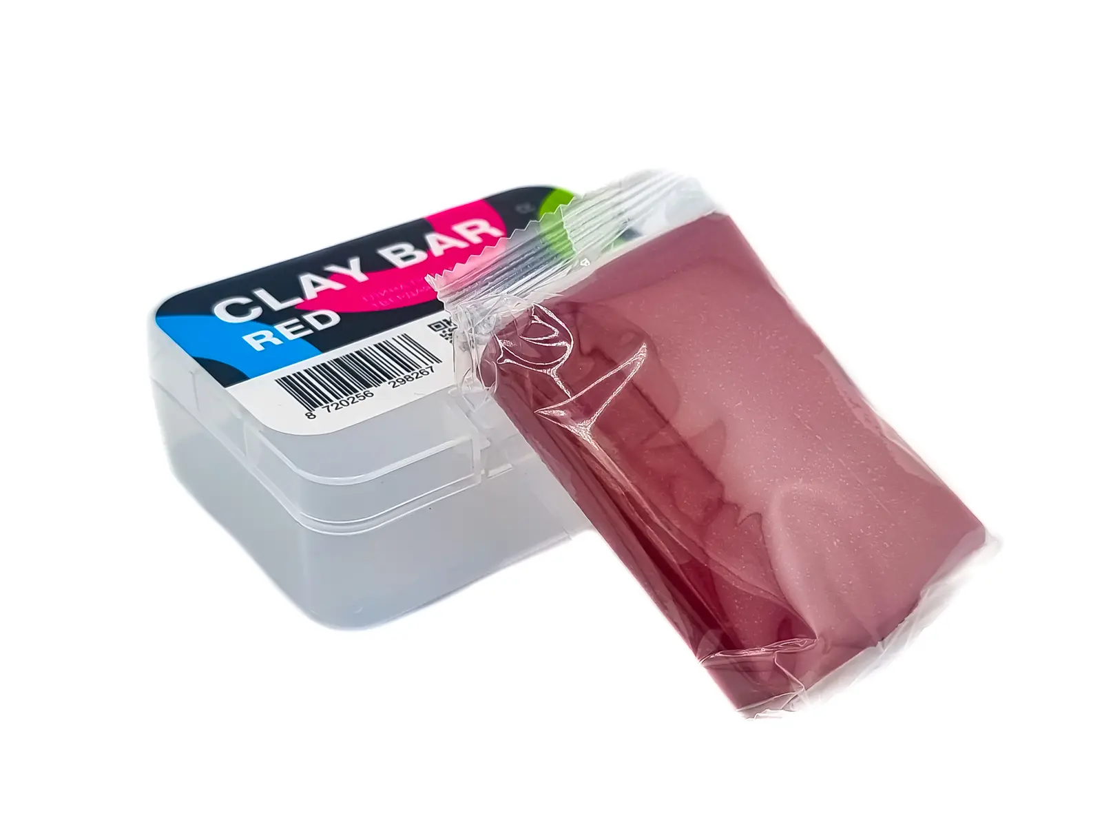 Глина полировальная твердая красная 100гр фото