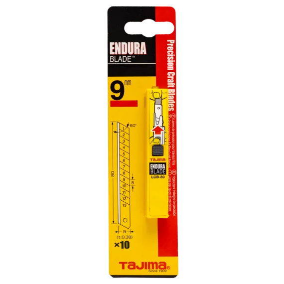 Лезвия 9мм обламывающиеся 10шт в футляре Tajima LB30CD фото