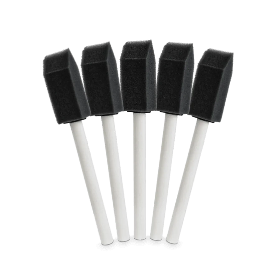 Губка-шпатель на деревянной ручке  5шт Au-254 фото