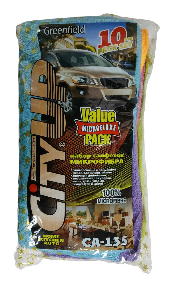 Каталог товаров Все Для Автомоек-Набор универсальных салфеток из микрофибры 35х35см 10шт Набор универсальных салфеток из микрофибры 35х35см 10шт фото