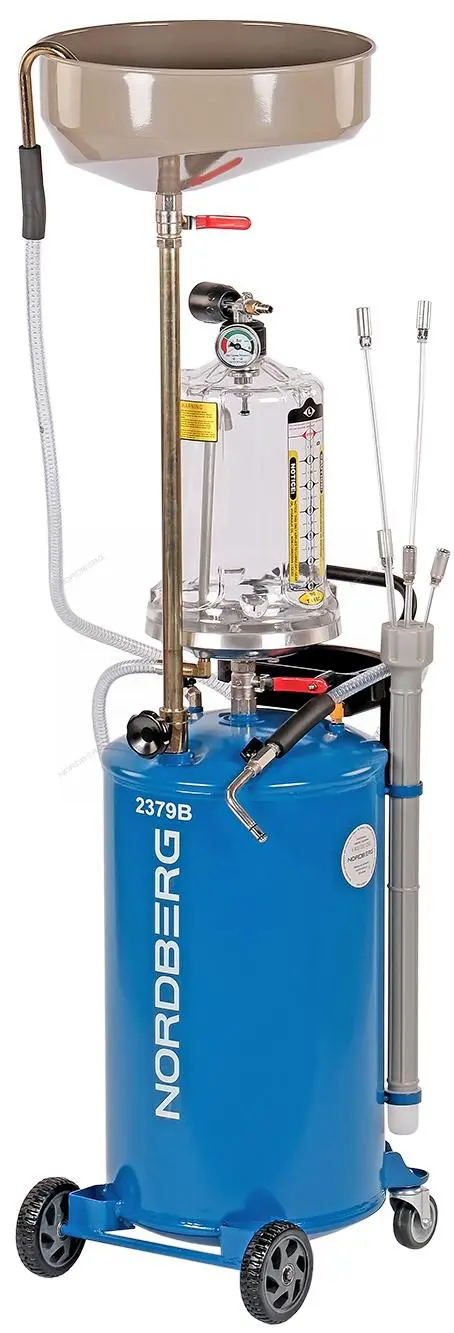 Установка для сбора масла пневматическая 65л Nordberg 2379B фото