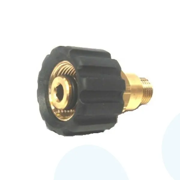 Переходник M22x1,5гайка - 3/8внеш, 400bar, латунь фото