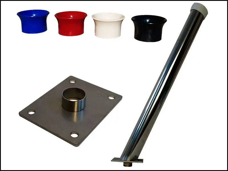 Держатель пистолета напольный плоское основание с направляющей трубкой фото