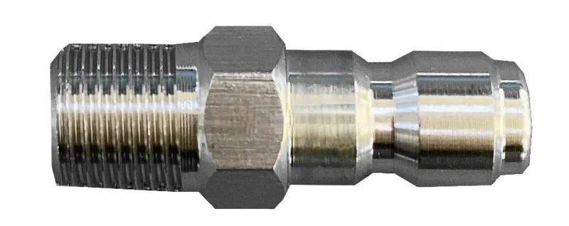 Ниппель-коннектор 350Бар 1/4M нерж фото