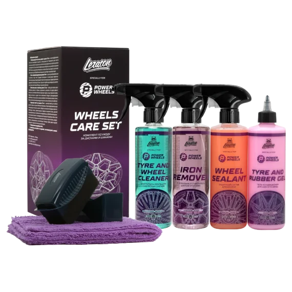 Комплект по уходу за резиной и дисками Leraton x Power Wheels Wheel Care set