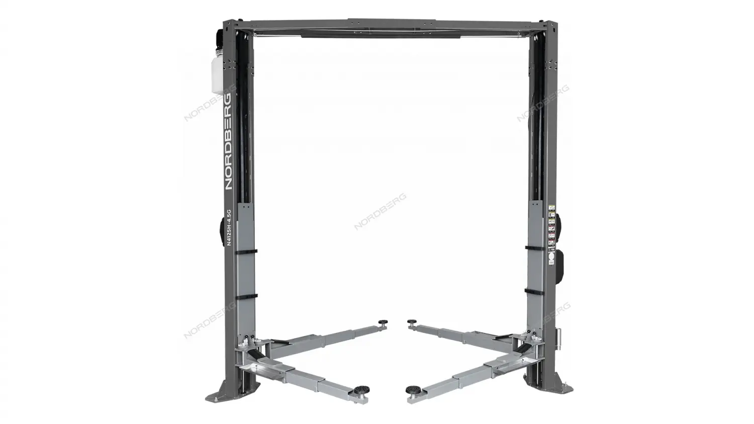 Каталог товаров Все Для Автомоек-Подъемник двухстоечный 4,5 т, верхняя синхронизация, 380 В, серый Nordberg N4125H-4,5G Подъемник двухстоечный 4,5 т, верхняя синхронизация, 380 В, серый Nordberg N4125H-4,5G фото