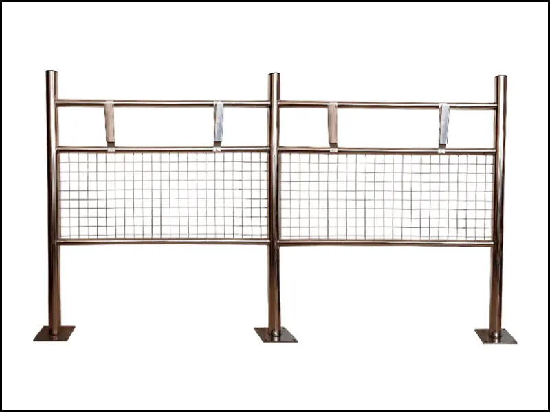 Стойка для 4-х держателей автомобильных ковриков из нержавеющей стали фото