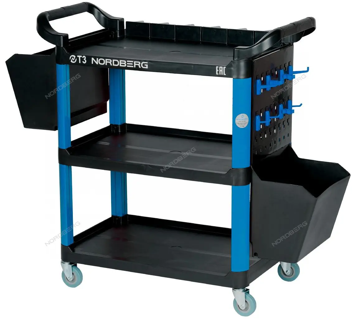 Тележка с пластиковыми полками Nordberg T3B фото