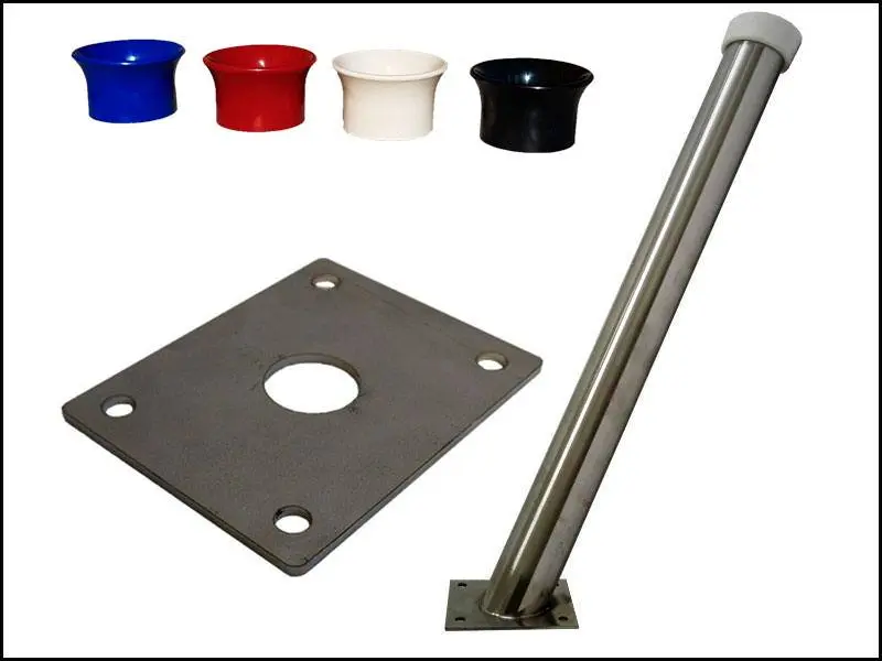 Держатель пистолета напольный плоское основание фото