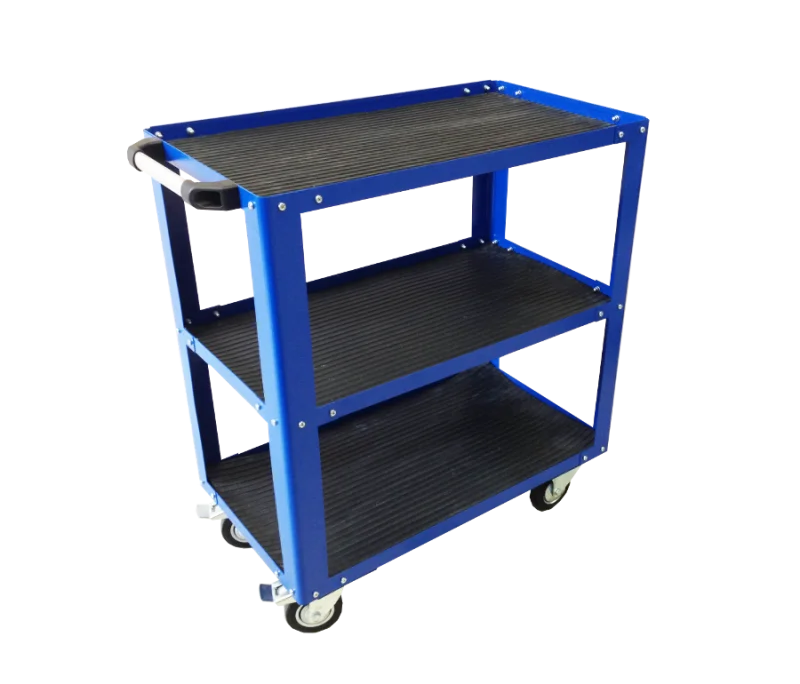 Тележка инструментальная 820х700х400мм (ручка, колеса), 3 полки открытого типа PROFFI TI фото