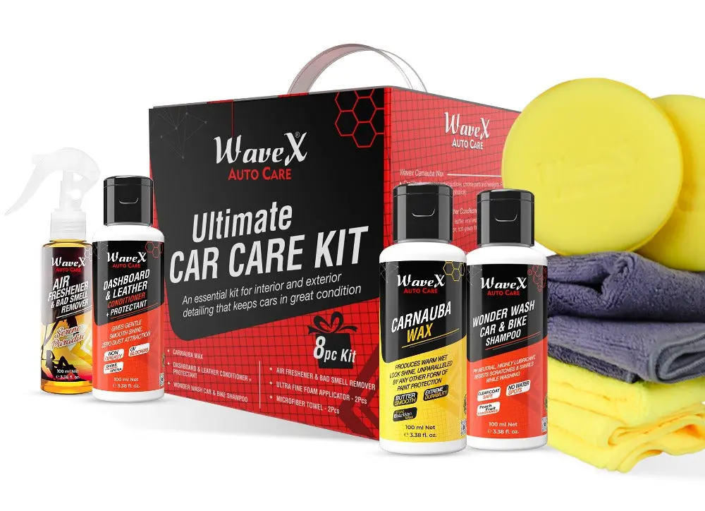 Каталог товаров Все Для Автомоек-Набор автокосметики 8 позиций Wavex Ultimate Car Care Kit ULT_KIT_8 Набор автокосметики 8 позиций Wavex Ultimate Car Care Kit ULT_KIT_8