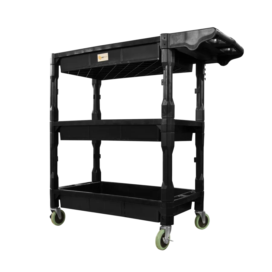 Тележка 3 яруса с высоким бортом до 150 кг Au-8463Y фото