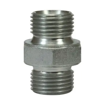 Переходник, 1/2внеш-1/2внеш, оцинк. сталь фото