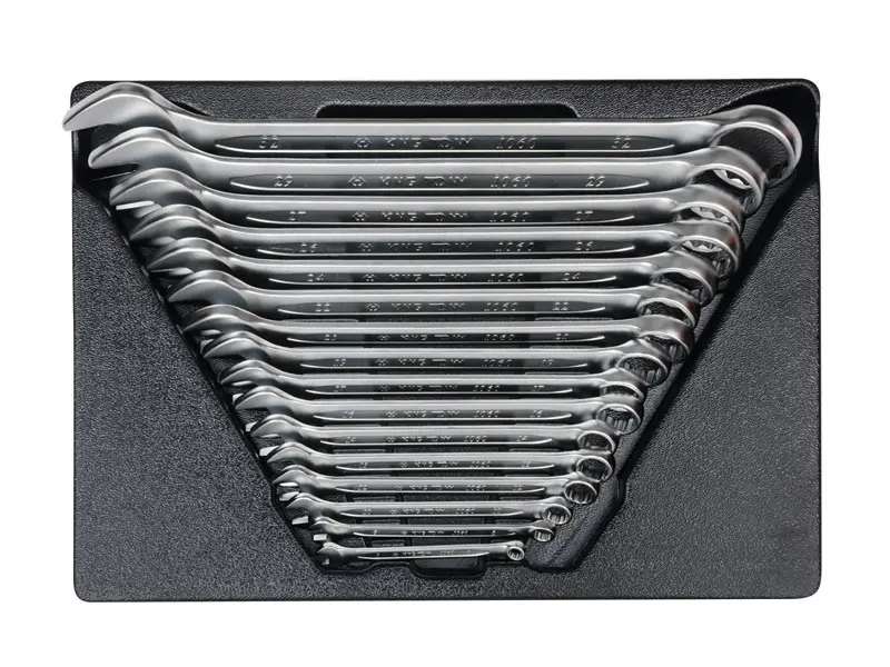 Набор комбинированных ключей ложемент 16 предметов KINGTONY 9-1216MR03 фото