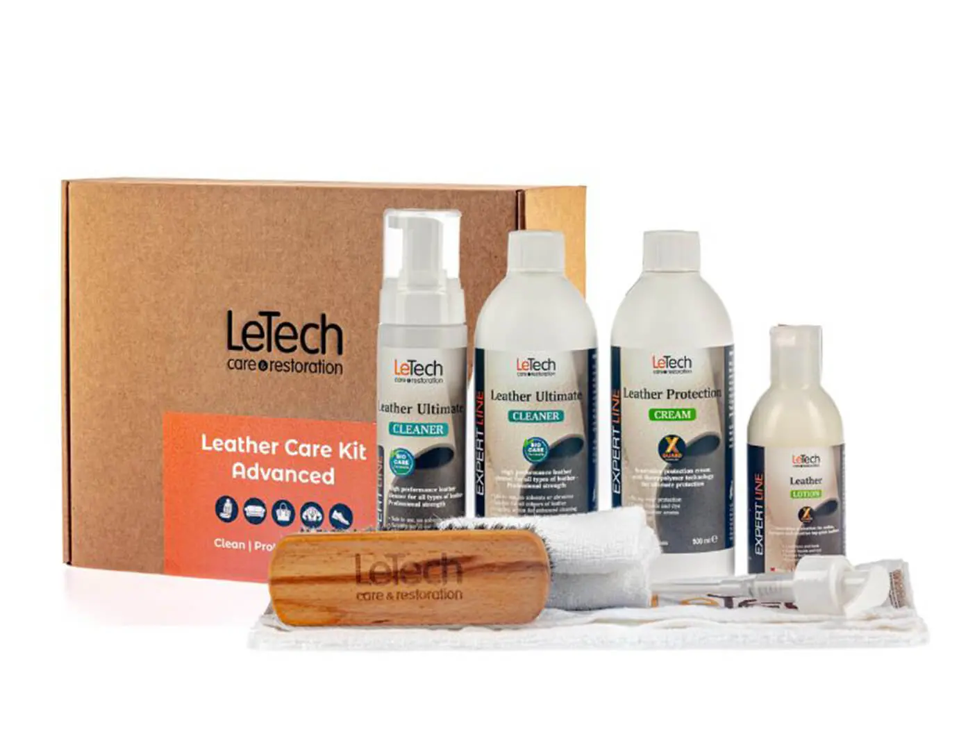 Большой набор для ухода за кожей Leather Care Kit Advanced