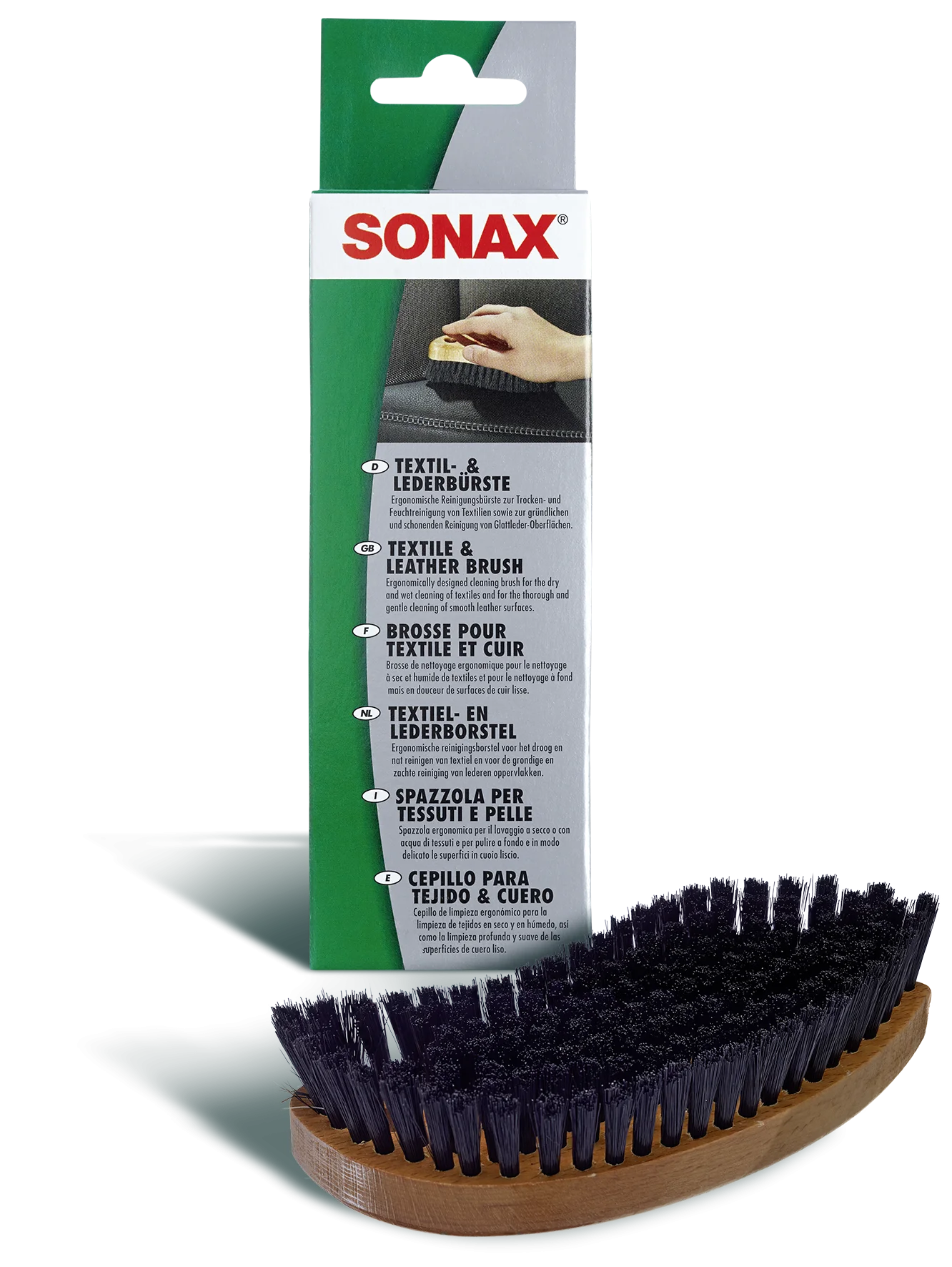 SONAX TEXTILE & LEATHER BRUSH Щетка для текстиля и кожи фото