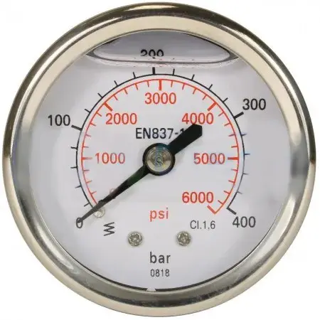 Манометр для АВД (нерж.сталь) 400bar фото