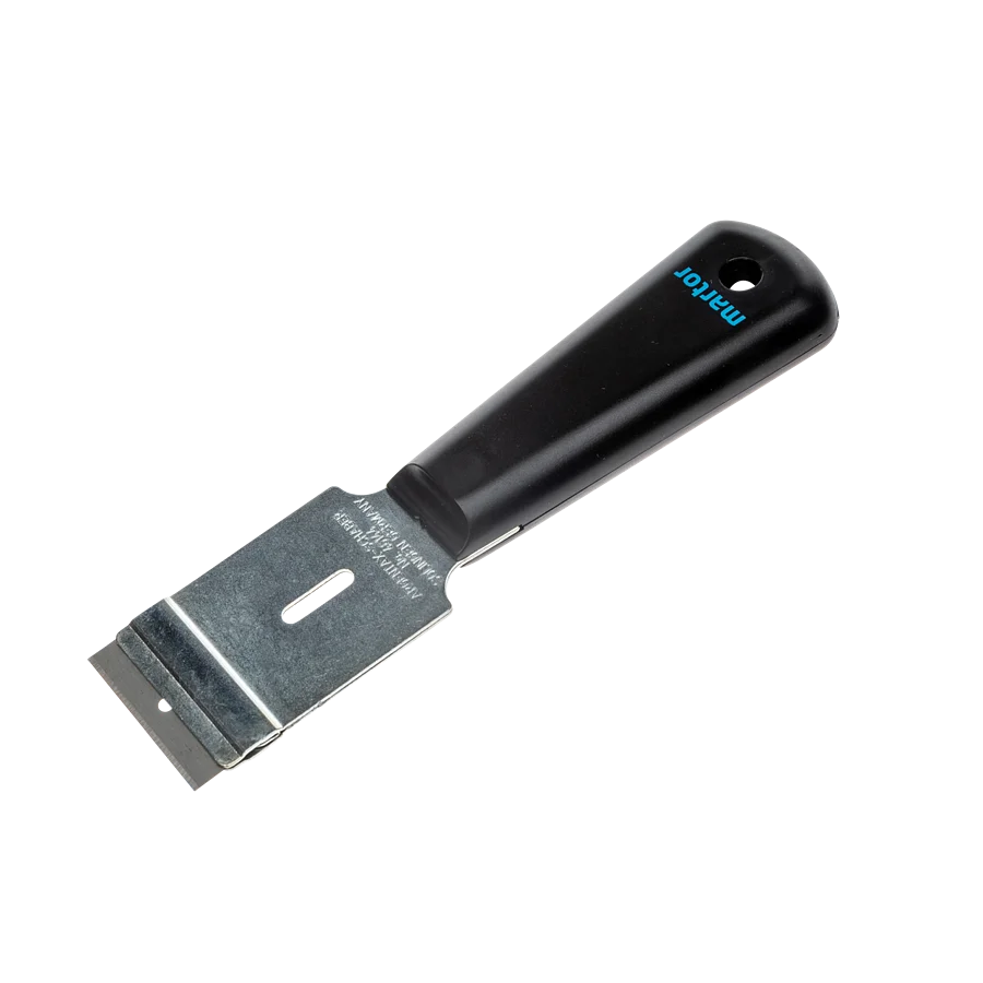 Скребок для стекла с защитным колпачком Glasschaber Metall mit Griff 999412 фото