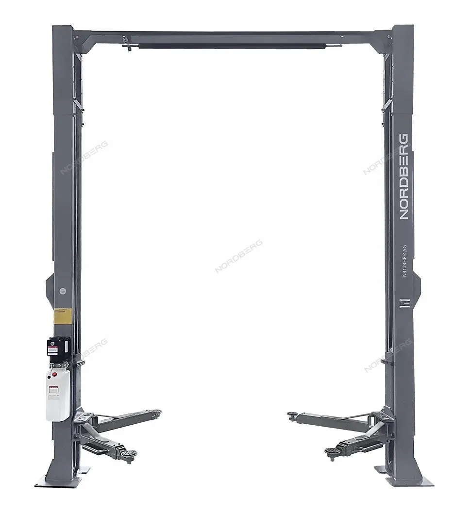 Подъемник двухстоечный 4.5т 380В верхняя синхронизация, с электростопорами серый Nordberg N4124AM-4,5G фото