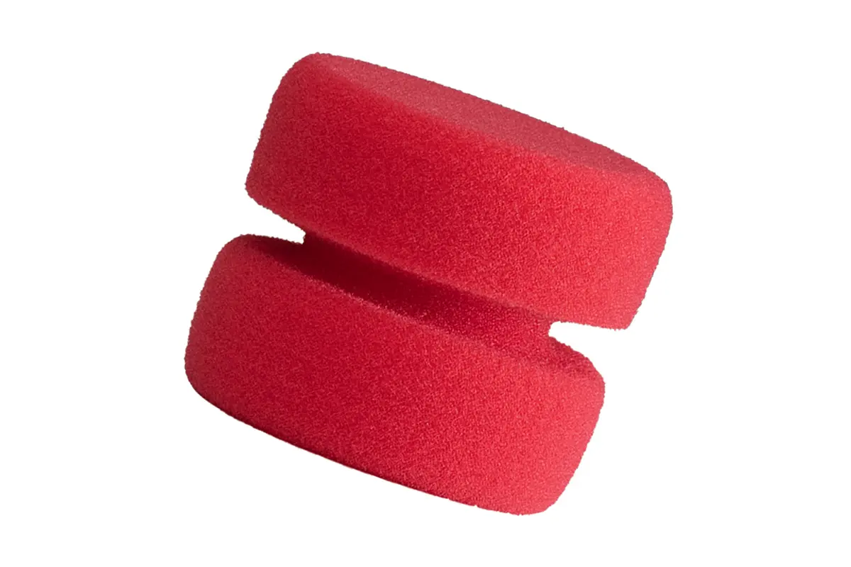 Аппликатор для нанесения восков поролон Wax Pad Mini 6x5,2см фото