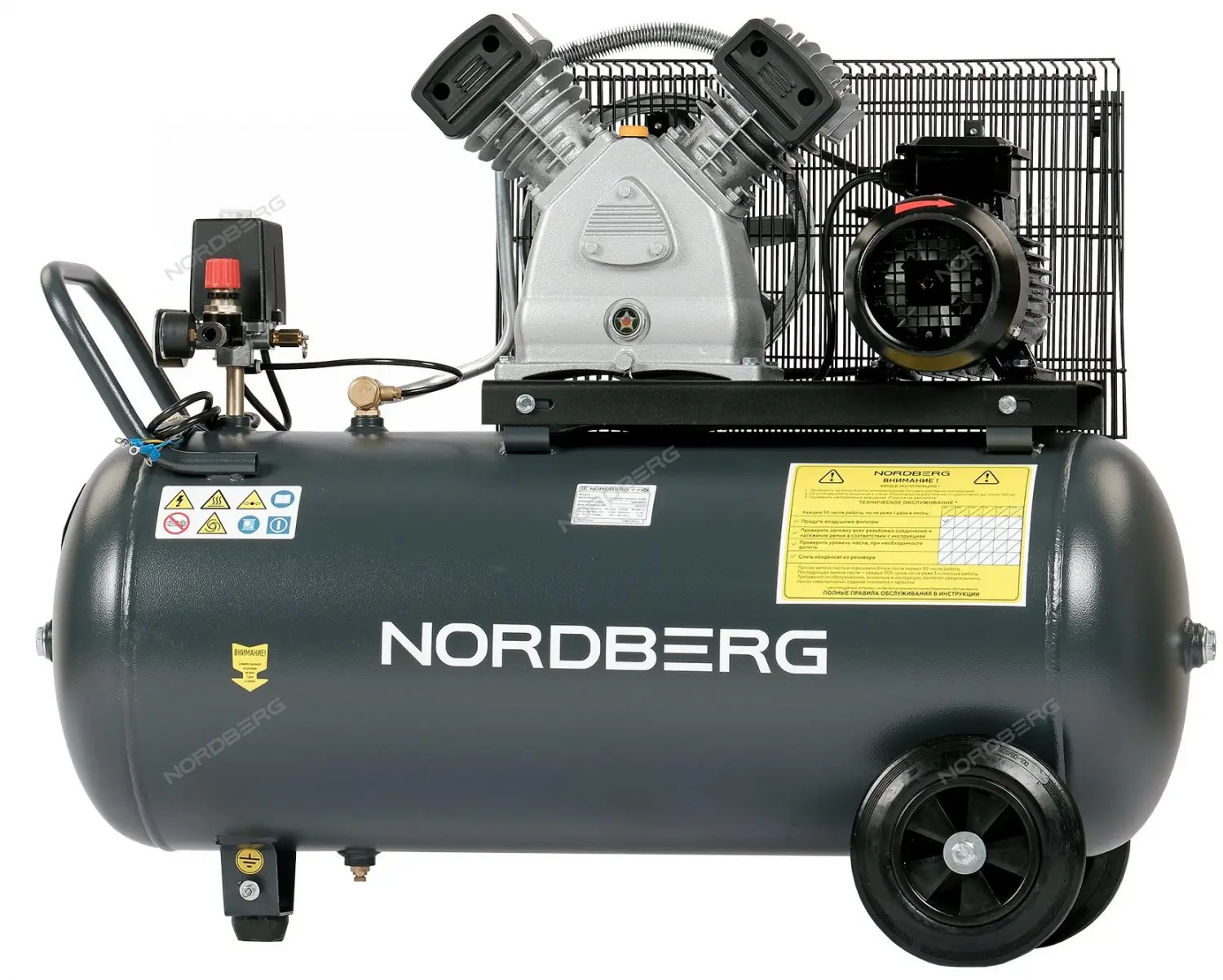 Компрессор поршневой с ременной передачей 380В Nordberg NCP100/420 фото