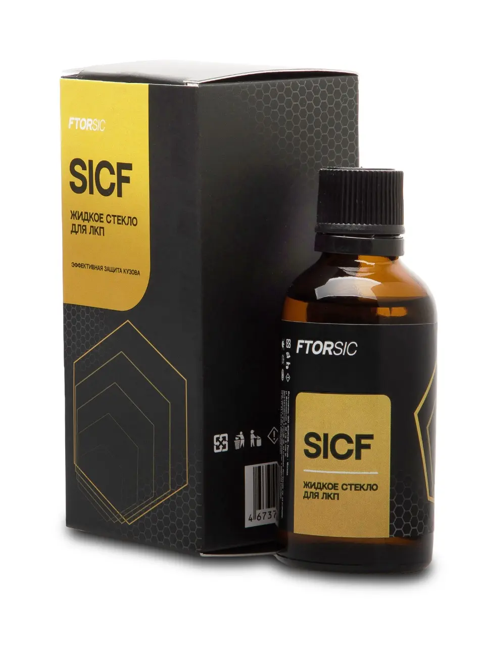 Каталог товаров Все Для Автомоек-Покрытие для ЛКП FTORSIC SICF Жидкое стекло 50мл Покрытие для ЛКП FTORSIC SICF Жидкое стекло 50мл фото