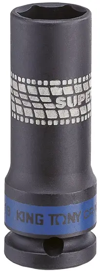 Торцевая головка ударная глубокая 1/2" тонкостенная 19мм King Tony 441519M фото
