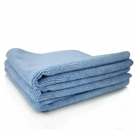 Плотное голубое микрофибровое полотенце 40х40см MIC_301_03 фото